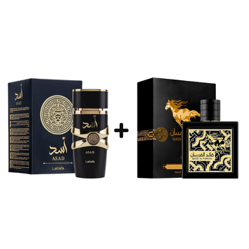 Asad & Qaed Al Fursan Black Bundle