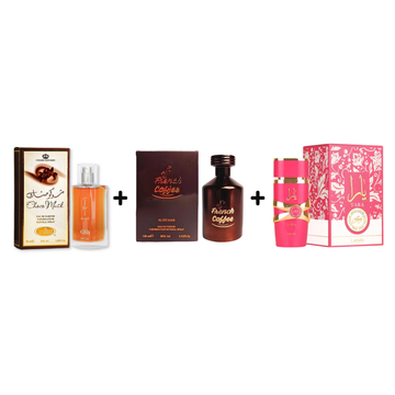 Yara Candy + Choco Musk + French Coffee Bundle
