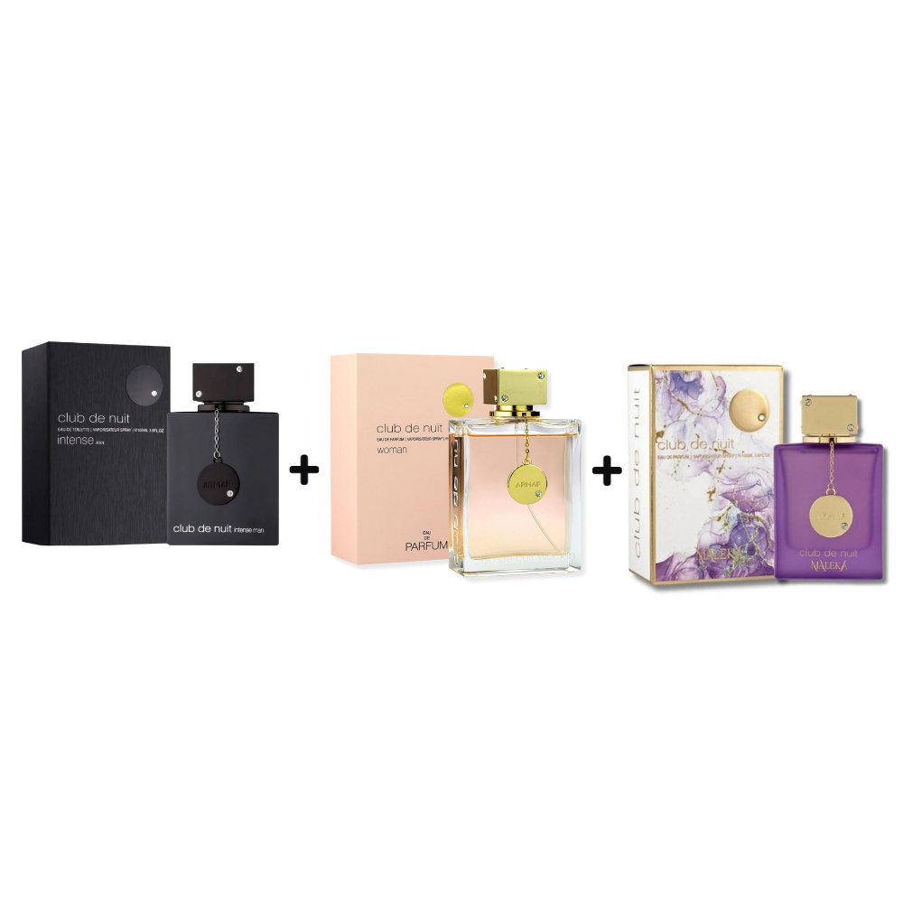 Club de Nuit Intense Men & Club de Nuit Women & Club de Nuit Maleka - Bundle