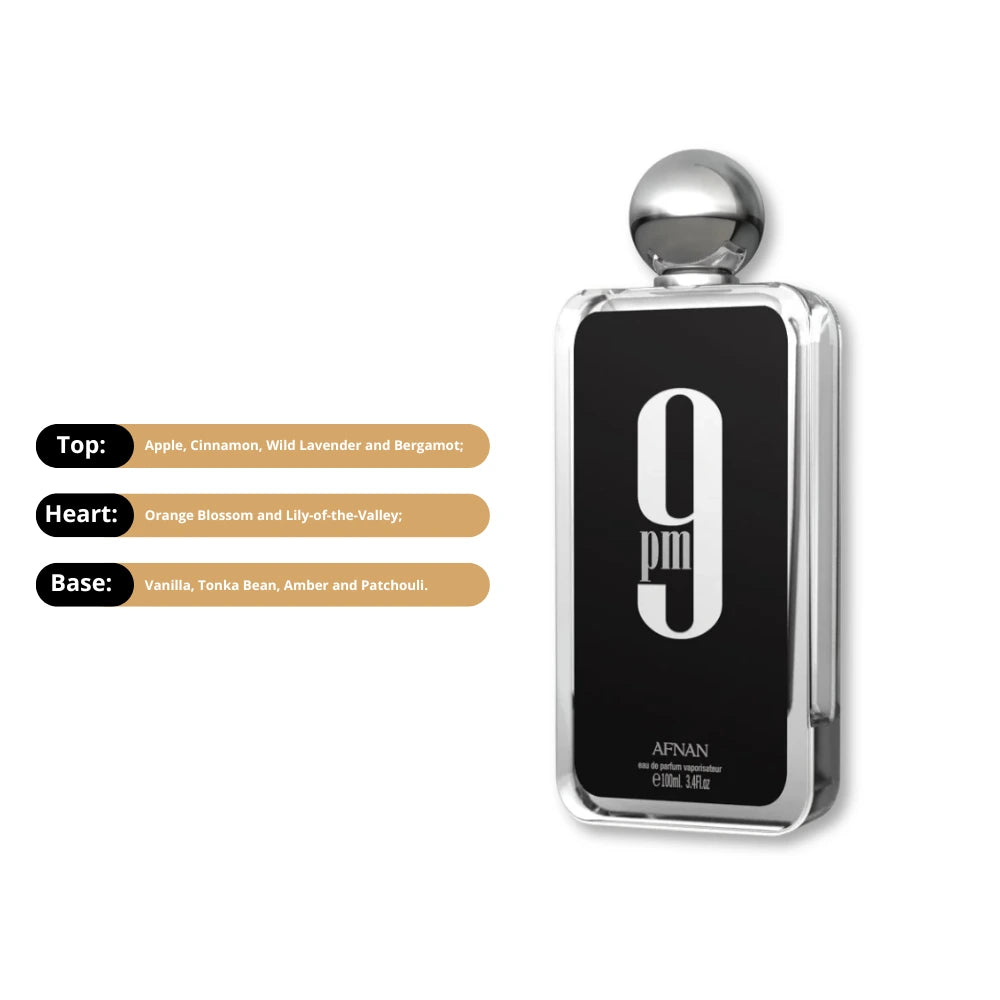 afnan men's 9pm edp spray 3.4 oz